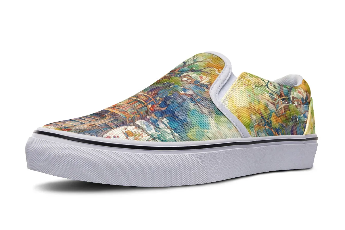 Tree Library Slip Ons