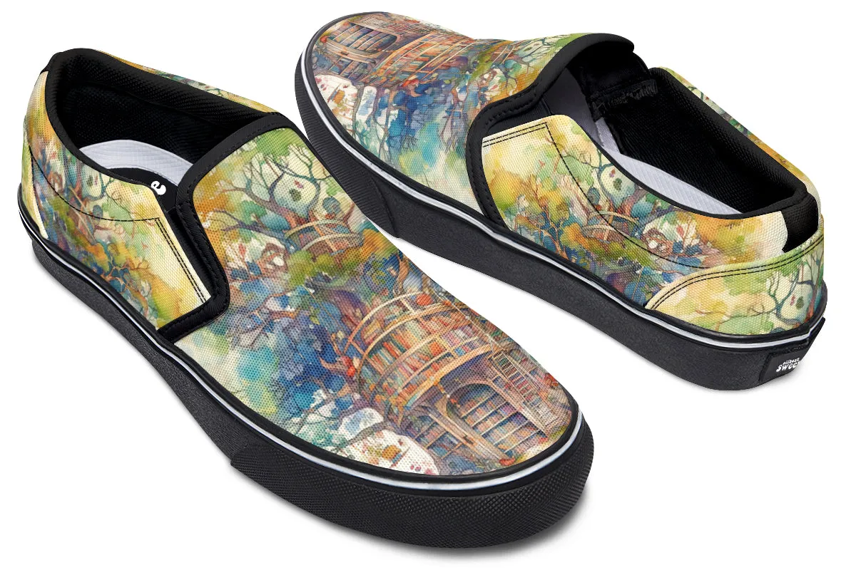 Tree Library Slip Ons