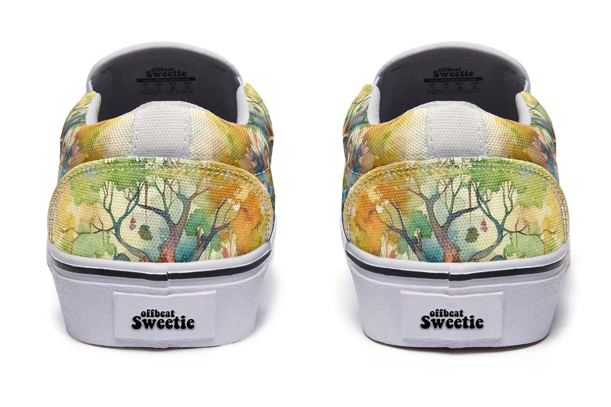 Tree Library Slip Ons