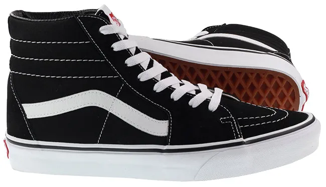 Vans Trainers Mens SK8 Hi Black White