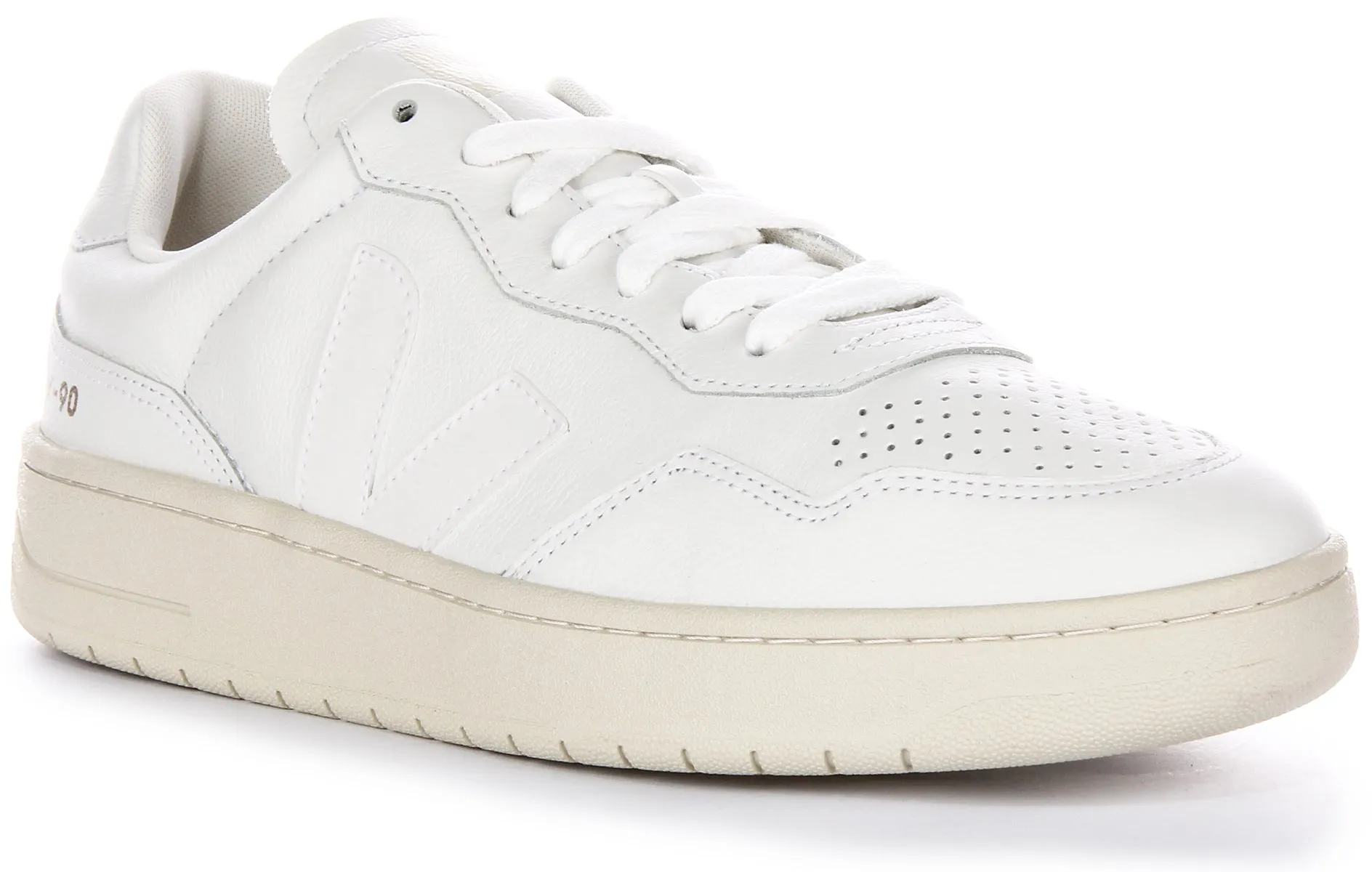 Veja V 90 Leather In Off White For Women