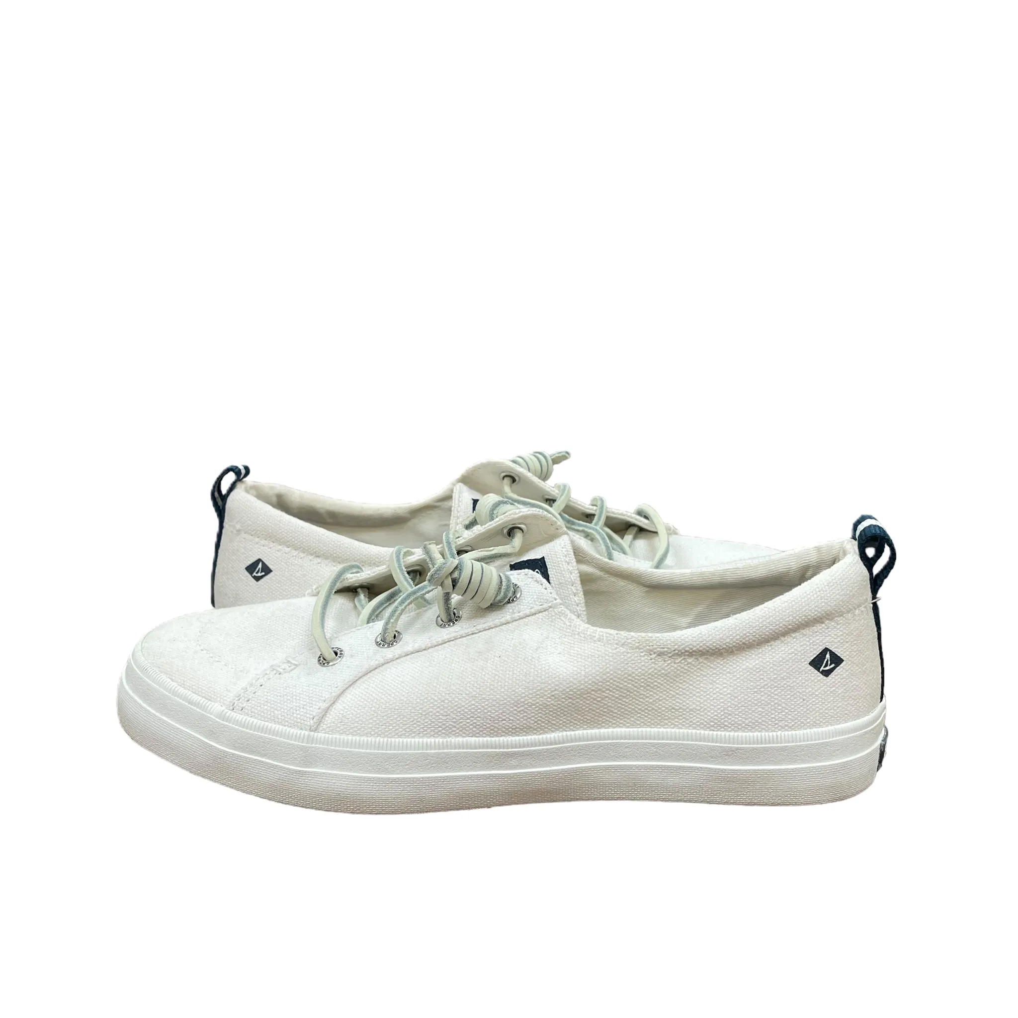 White Shoes Flats Boat By Sperry, Size: 7.5