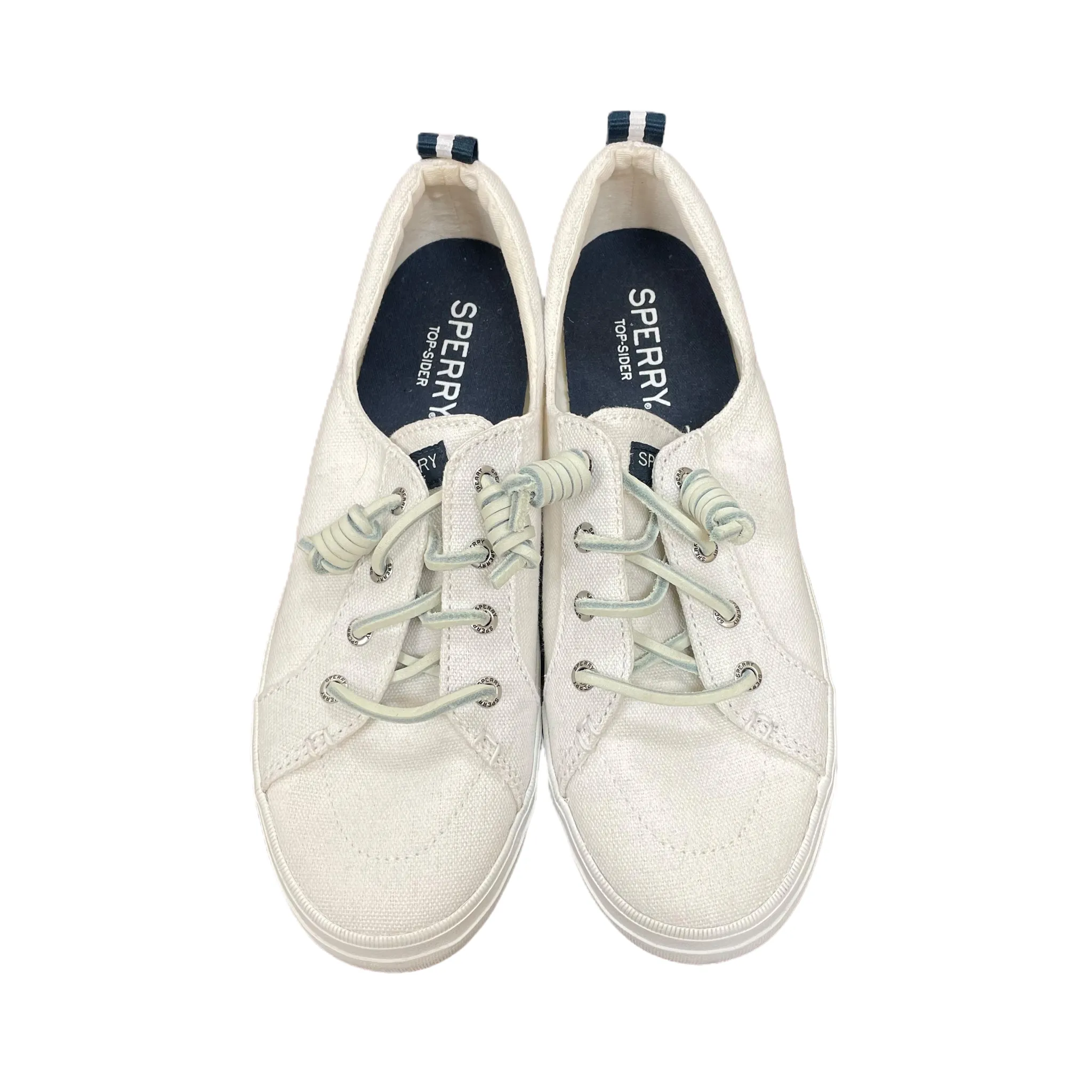 White Shoes Flats Boat By Sperry, Size: 7.5