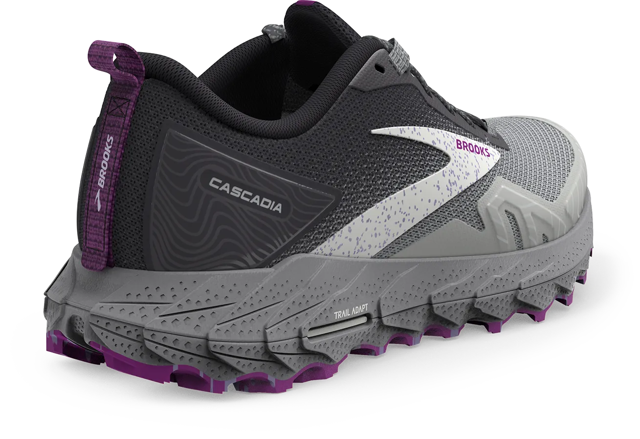 Women’s Cascadia 17 (028 - Oyster/Blackened Pearl/Purple)