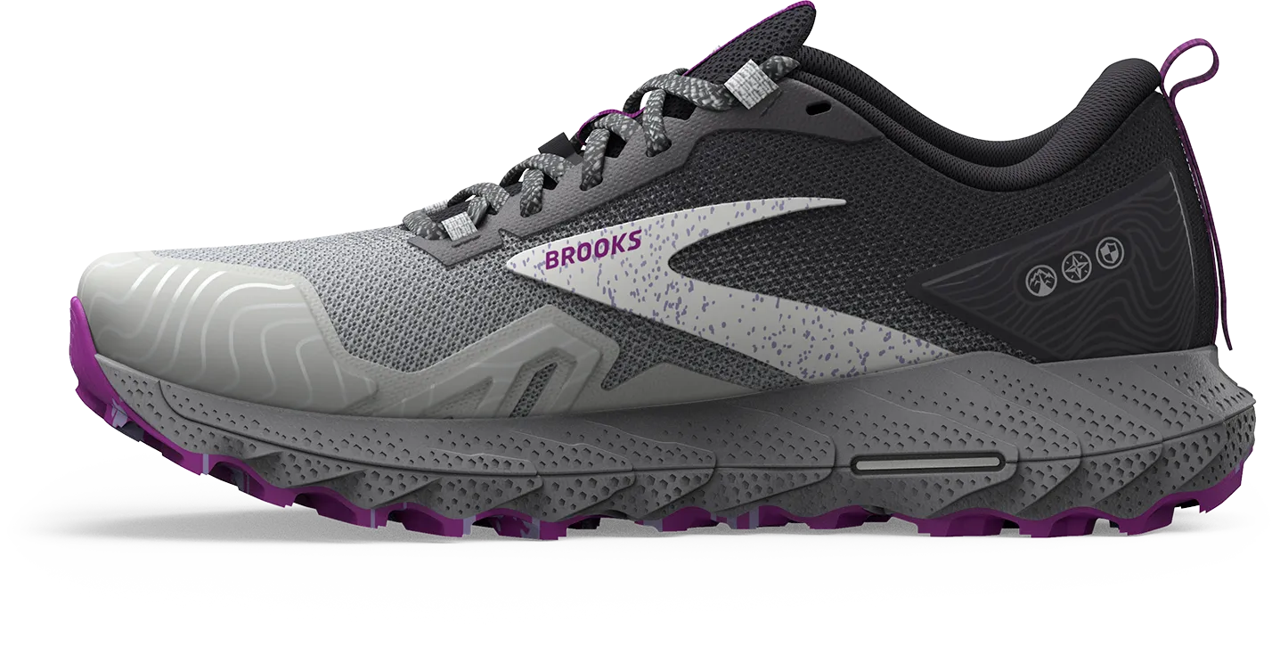 Women’s Cascadia 17 (028 - Oyster/Blackened Pearl/Purple)