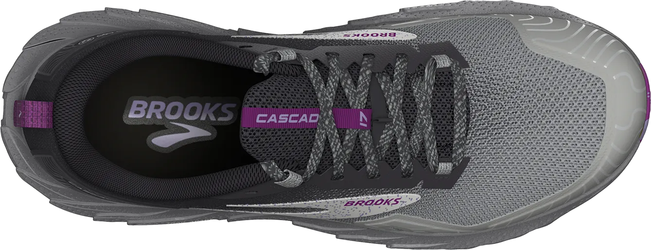 Women’s Cascadia 17 (028 - Oyster/Blackened Pearl/Purple)