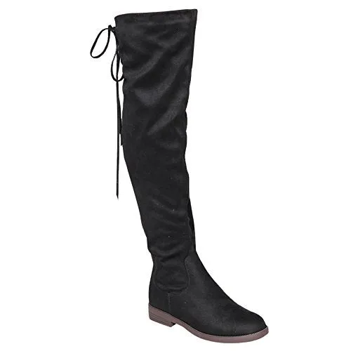 Women's Maggy-1Thigh High Drawstring Low Chunky Heel Boots